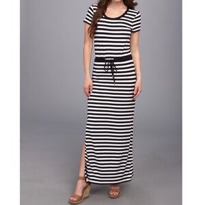 Michael Kors | Short Sleeve Striped Maxi Dress